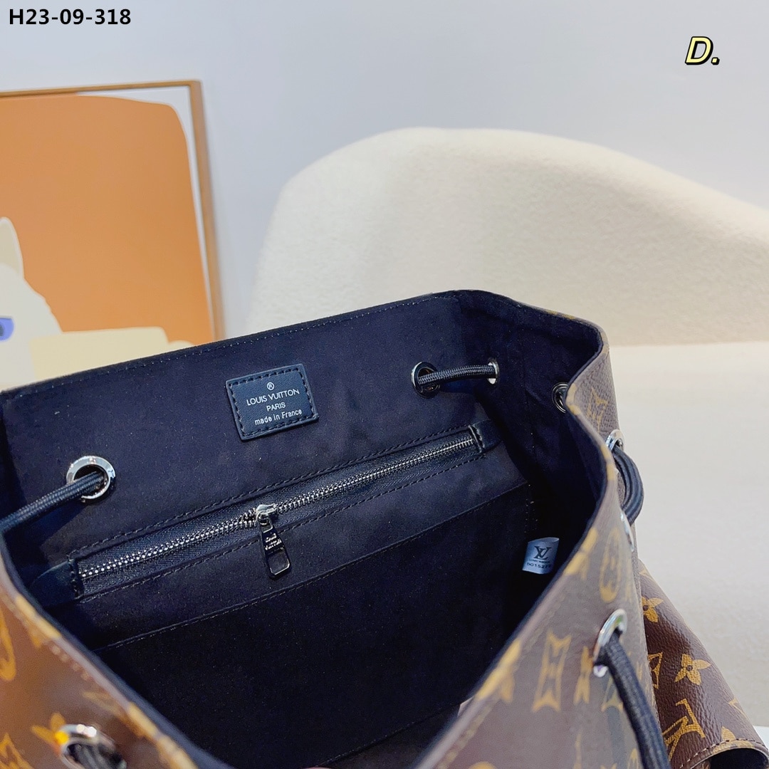 Louis Vuitton Christopher Backpack Monogram Macassar Canvas Brown And Purple 45Cm M46247 - Image 9