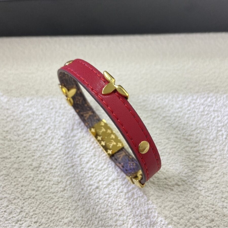 Alternative view of Louis Vuitton Reversible Monogram Bracelet Red