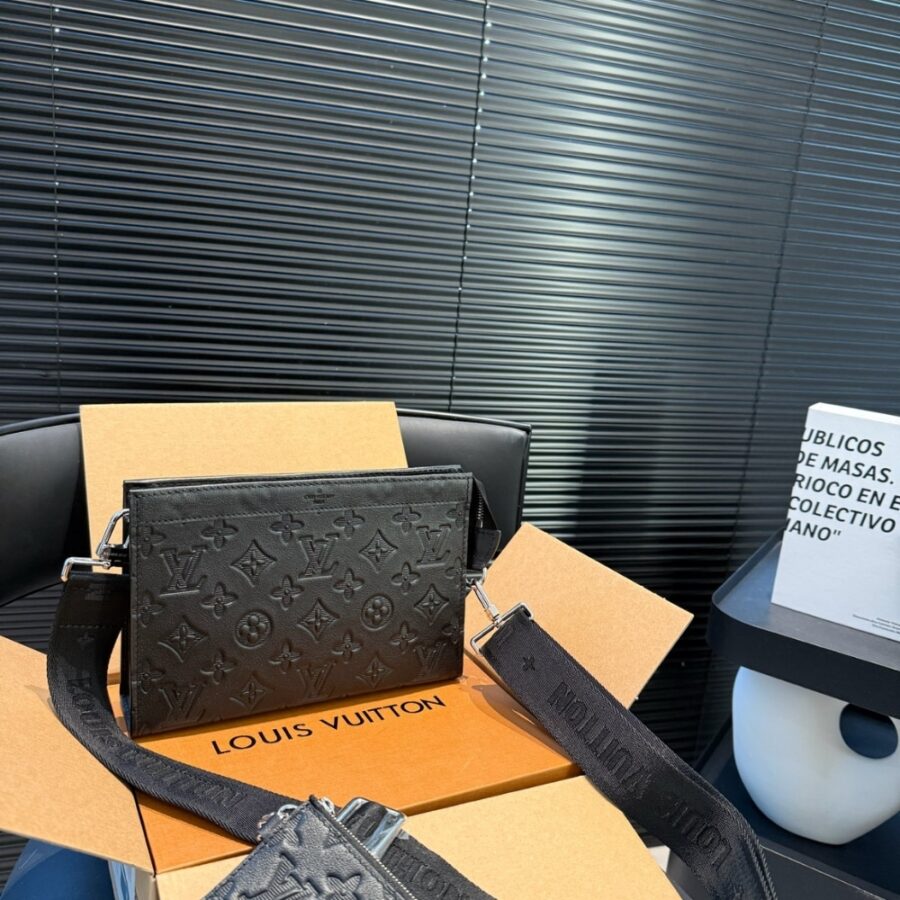 Alternative view of Louis Vuitton Gaston Wearable Wallet Monogram Shadow Black 22Cm M81115