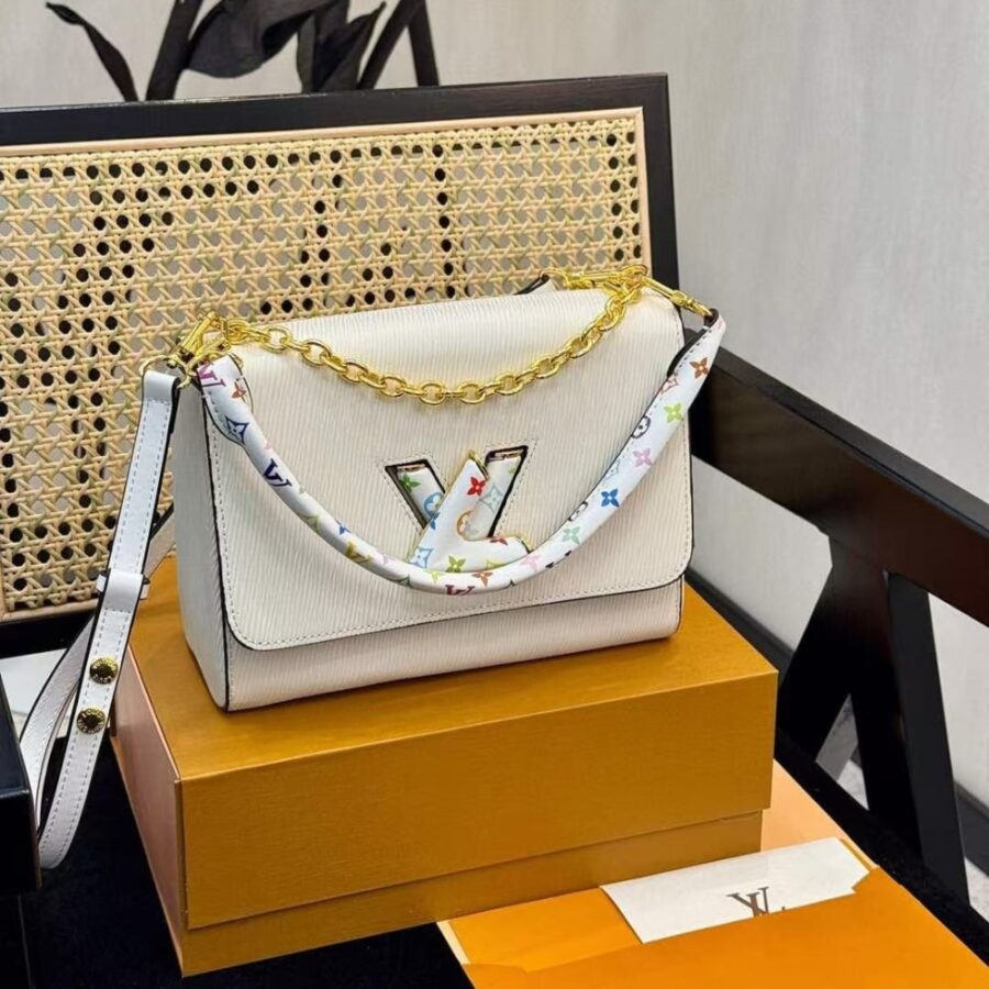 Alternative view of Louis Vuitton X Takashi Murakami Lv Twist MM Slim Bag White 23cm M13678