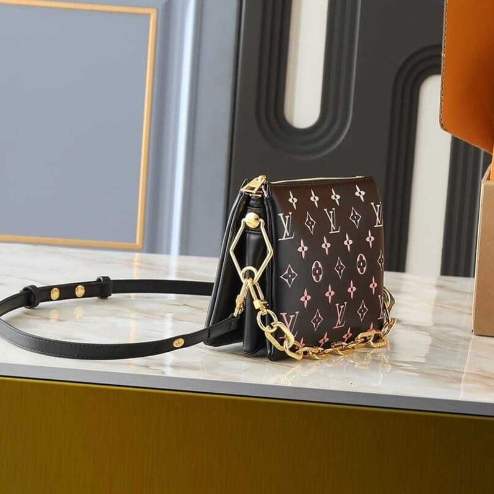 Louis Vuitton Coussin BB Bag Black Pink 21cm M12159 - Image 3