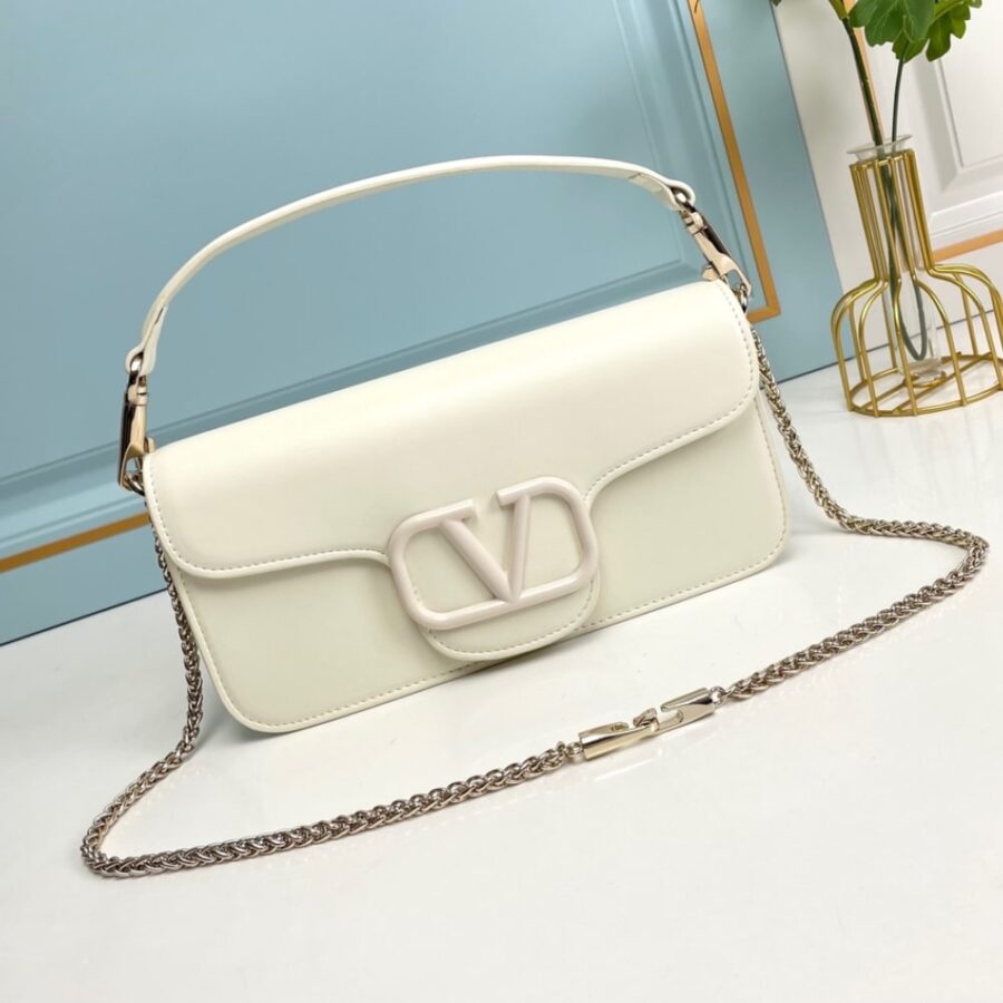 Alternative view of Valentino Garavani Locò Shoulder Bag In Ivory 27cm