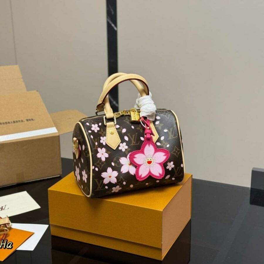 Alternative view of Louis Vuitton X TM Speedy Bandoulière 25 Cherry Blossom Sakura Brown 25Cm M14174
