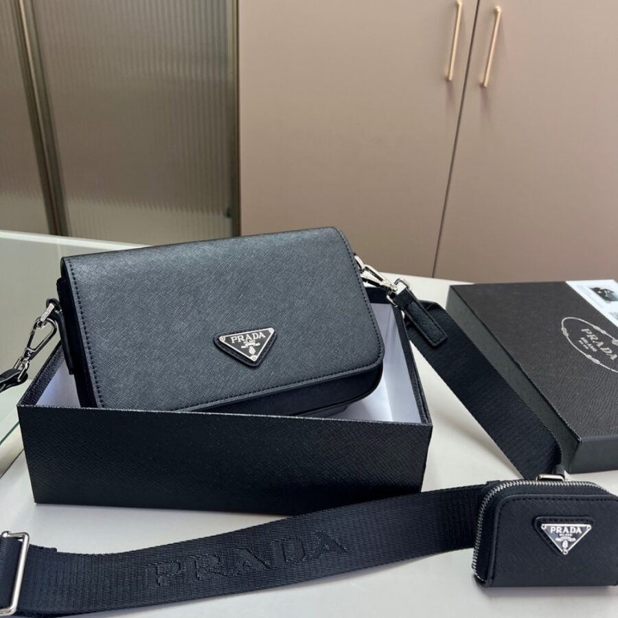 Alternative view of Prada Saffiano Leather Shoulder Bag 22cm