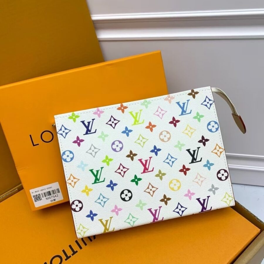 Alternative view of Louis Vuitton X Murakami Toiletry Pouch Monogram White 25Cm