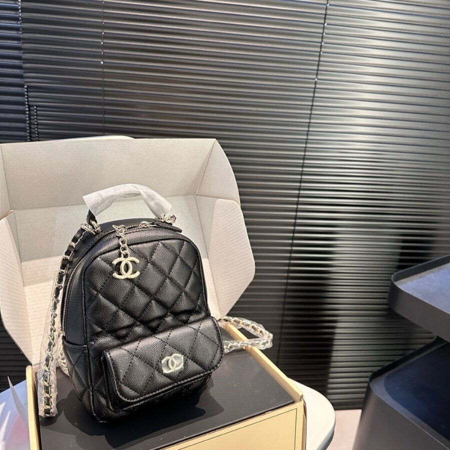 Alternative view of Chanel Classic Mini Backpack Black 12cm Ap3753 B06311 94305