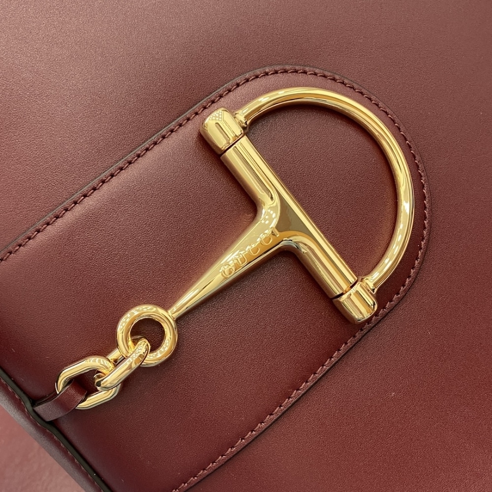 Gucci 73 Small Bucket Bag Rosso Ancora Red Smooth Leather 20Cm 833665 AAEC2 6207 - Image 5
