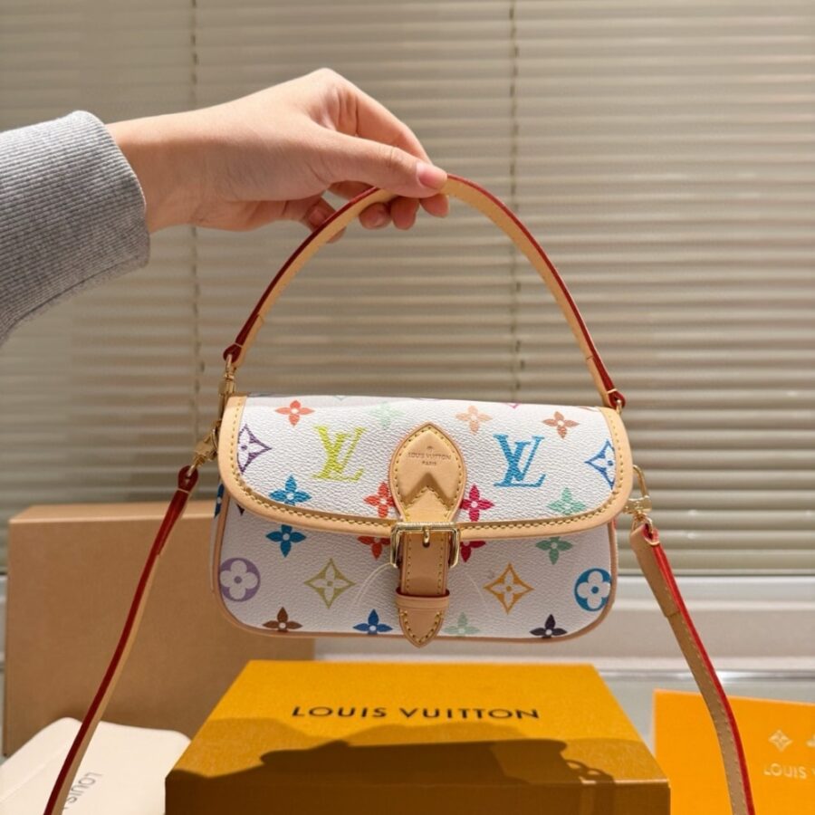 Alternative view of Louis Vuitton X Takashi Murakami Nano Diane Bag Multicolore Blanc 19cm M14194