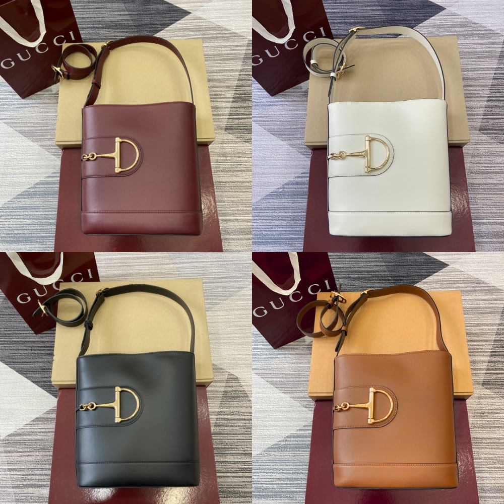 Gucci 73 Small Bucket Bag Rosso Ancora Red Smooth Leather 20Cm 833665 AAEC2 6207 - Image 11