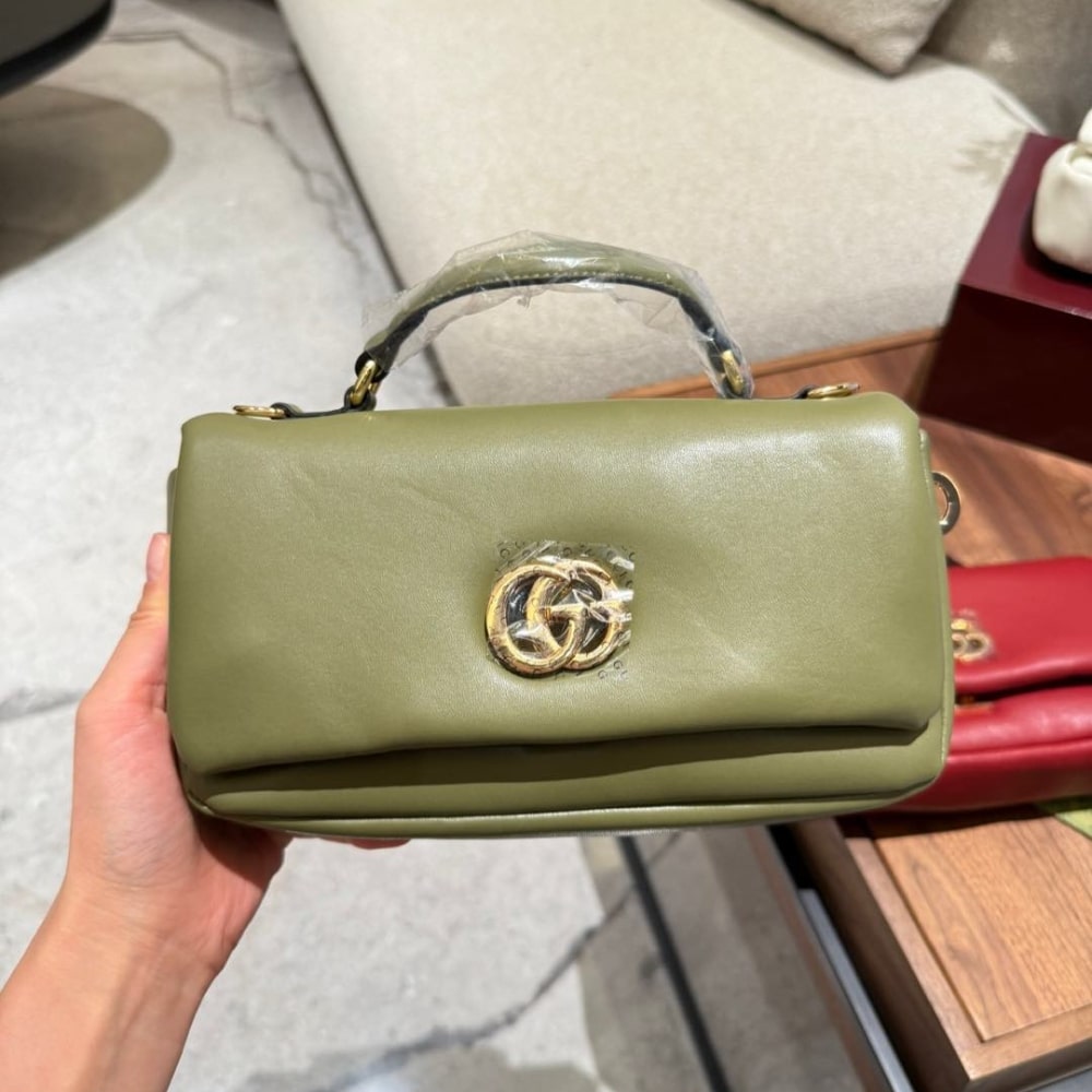 Gucci GG Milano Mini Top Handle Bag Olive Green 21Cm 806017 AAD5X 3037 - Image 2