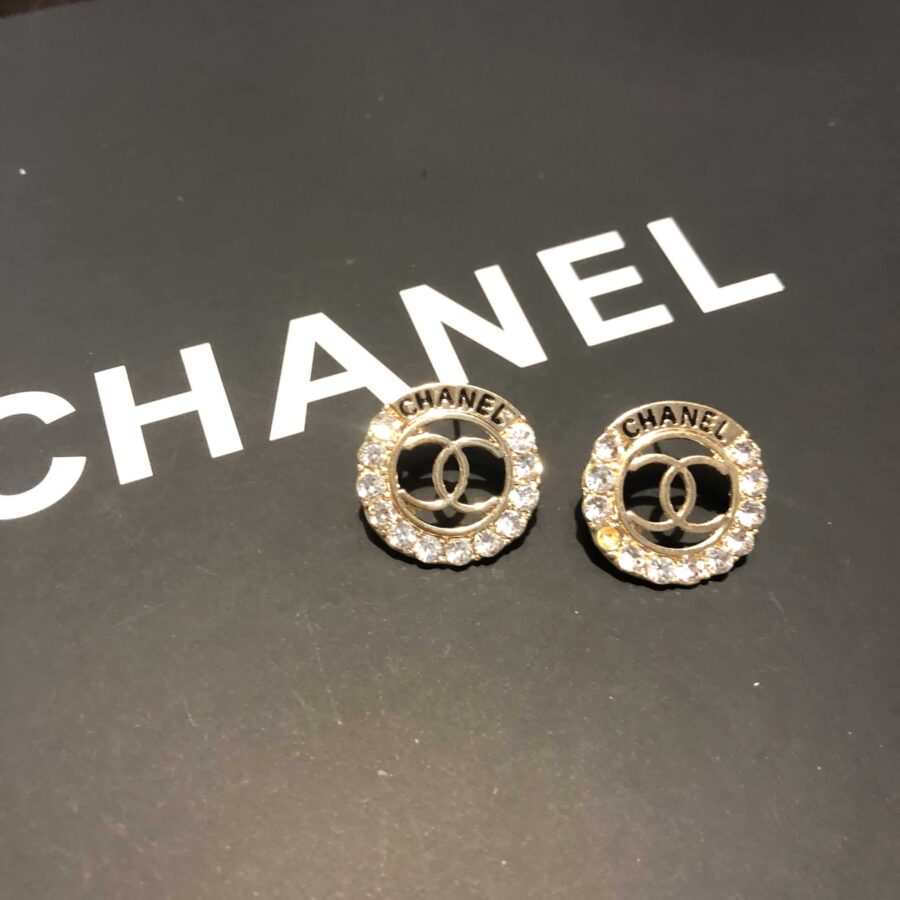 Alternative view of Chanel Cc Earrings Gold