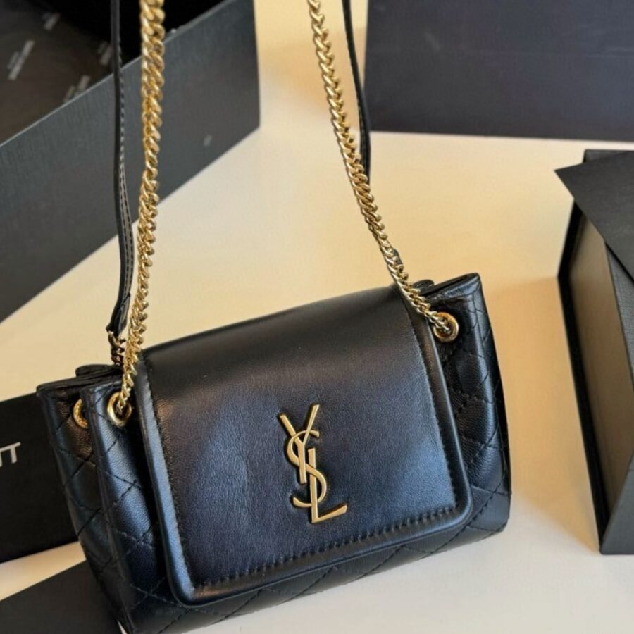 Alternative view of Saint Laurent Mini Nolita In Black 18cm 6727381el071000
