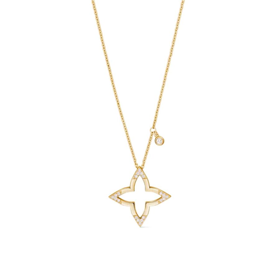 Louis Vuitton Ombre Blossom Pendant Yellow Gold And Diamonds Q03083