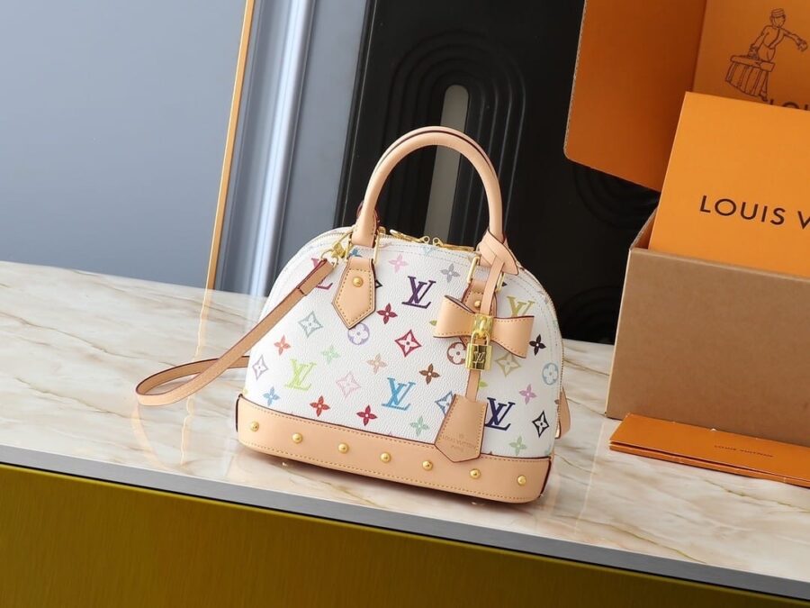 Alternative view of Louis Vuitton X Takashi Murakami Alma BB White Multicolor 24cm M13078