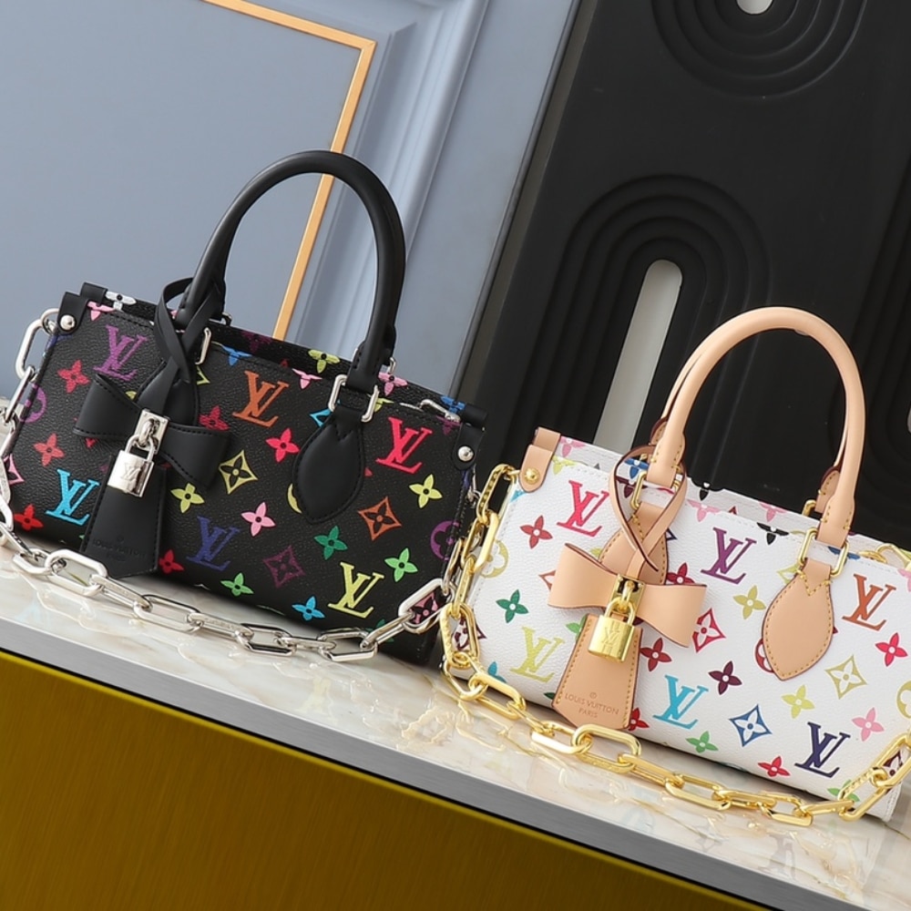 Louis Vuitton X Takashi Murakami Onthego East West Chain White 25Cm - Image 3