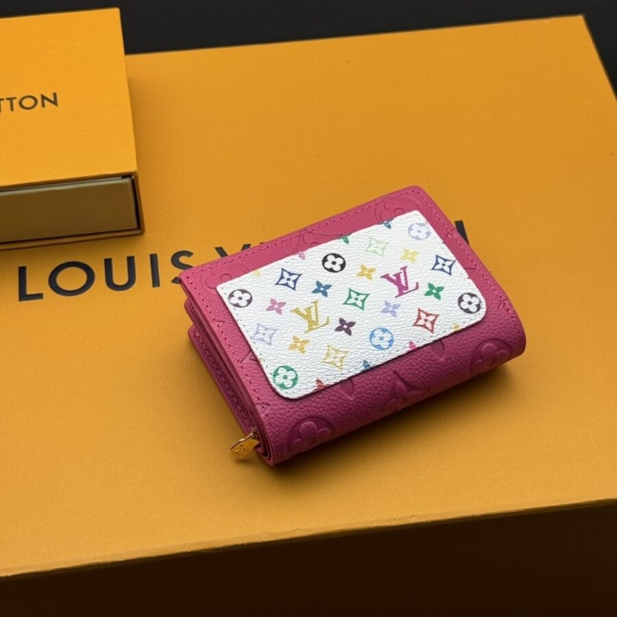 Alternative view of Louis Vuitton X Murakami Portefeuille Claire Kawaii Pink 11cm