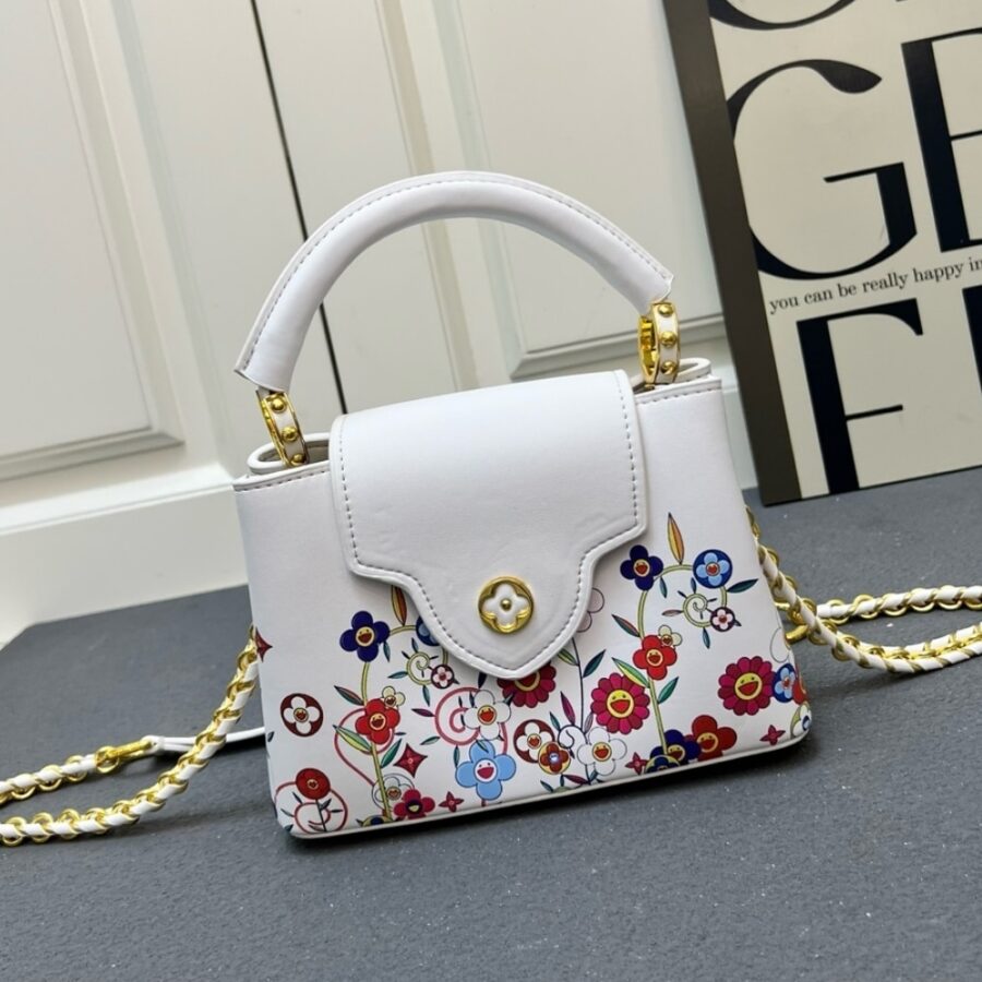Alternative view of Louis Vuitton X Murakami Capucines East West Mini White 21cm M13246