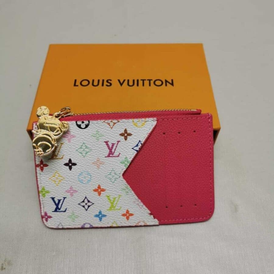 Alternative view of Louis Vuitton X Murakami Romy Card Holder Kawaii Pink 12cm M14155