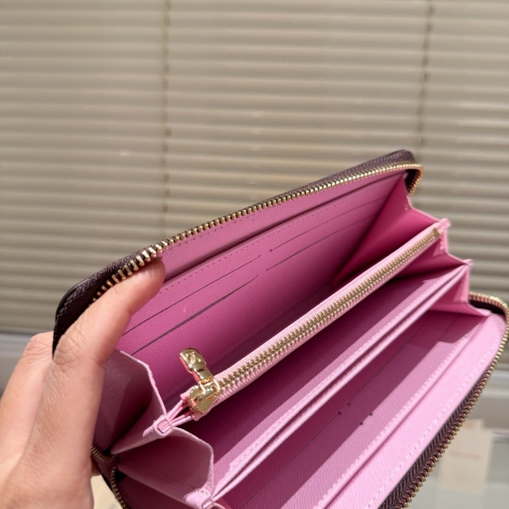 Louis Vuitton X Takashi Murakami Zippy Wallet Sakura Brown 19Cm M13433 - Image 4
