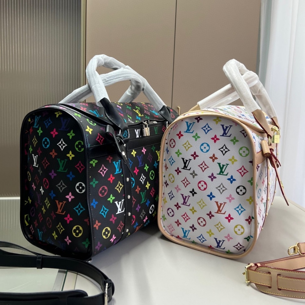 Louis Vuitton X Takashi Murakami Dog Bag Multicolore Blanc 40Cm M13741 - Image 7