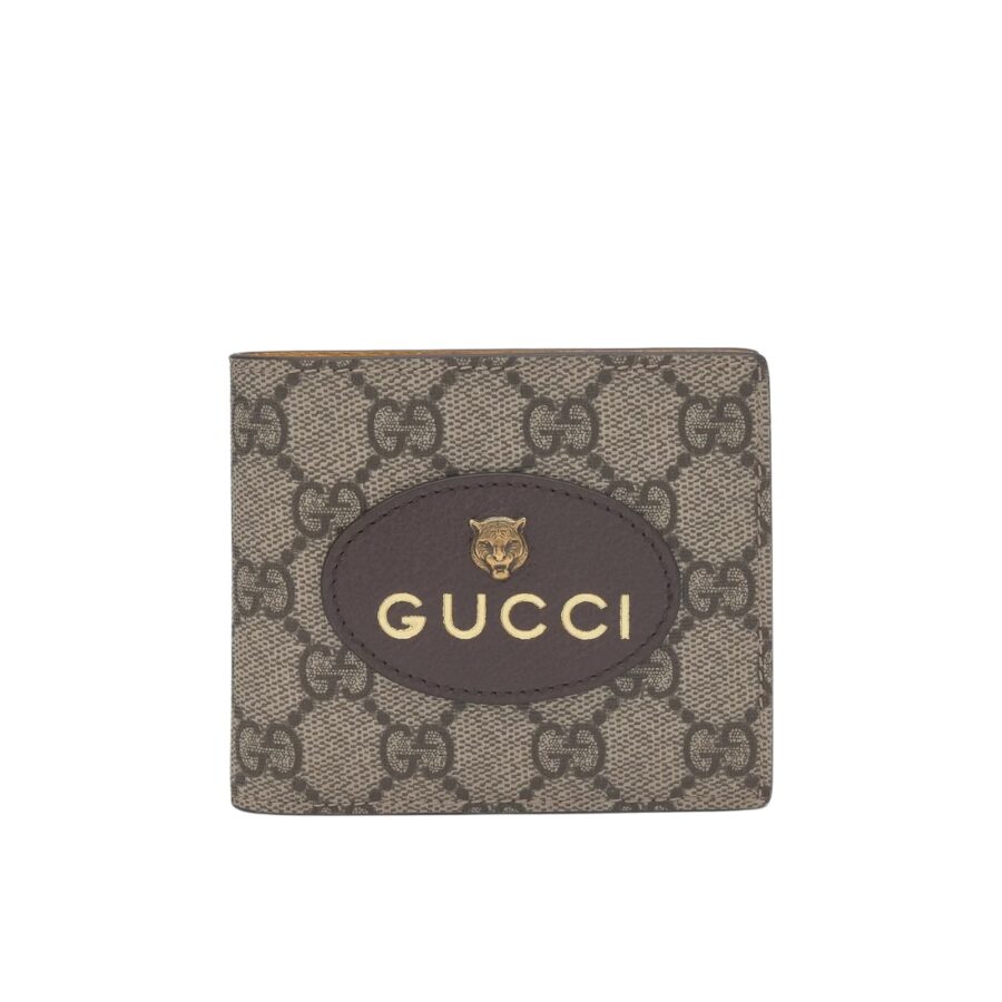 Gucci Neo Vintage Gg Supreme Wallet Beige 12cm