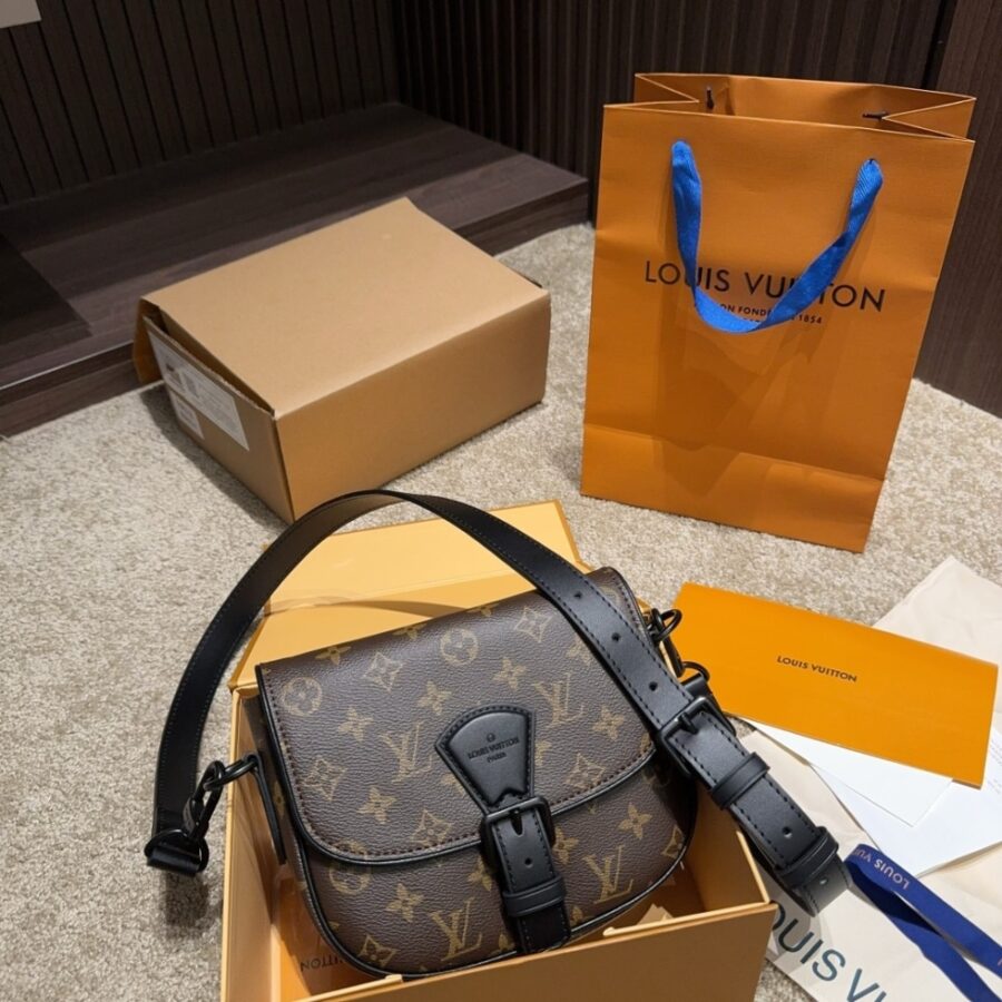 Alternative view of Louis Vuitton Montsouris Messenger PM​ Monogram Macassar Canvas Brown 19Cm M47060