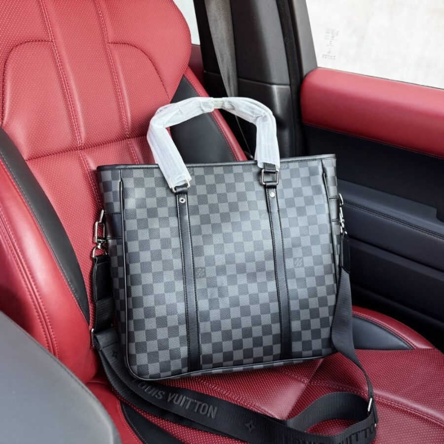 Alternative view of Louis Vuitton Damier Graphite Tadao PM Black 34cm