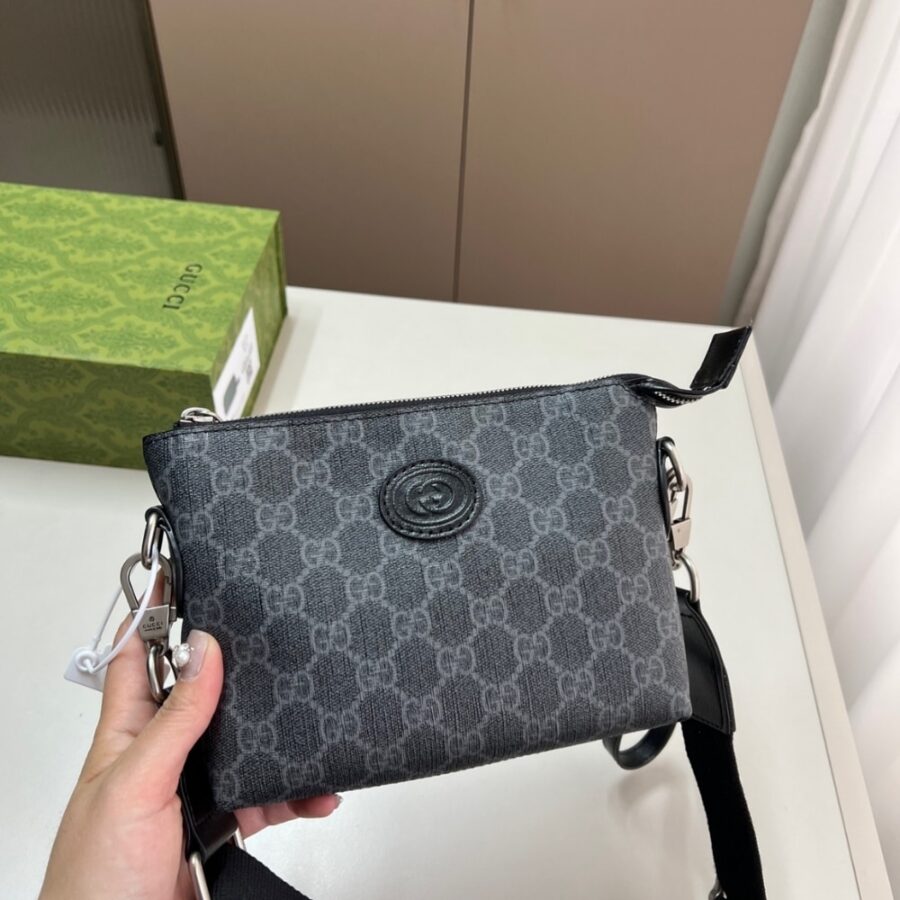 Alternative view of Gucci Messenger Bag With Interlocking G Black 29Cm 723306 92THN 1000