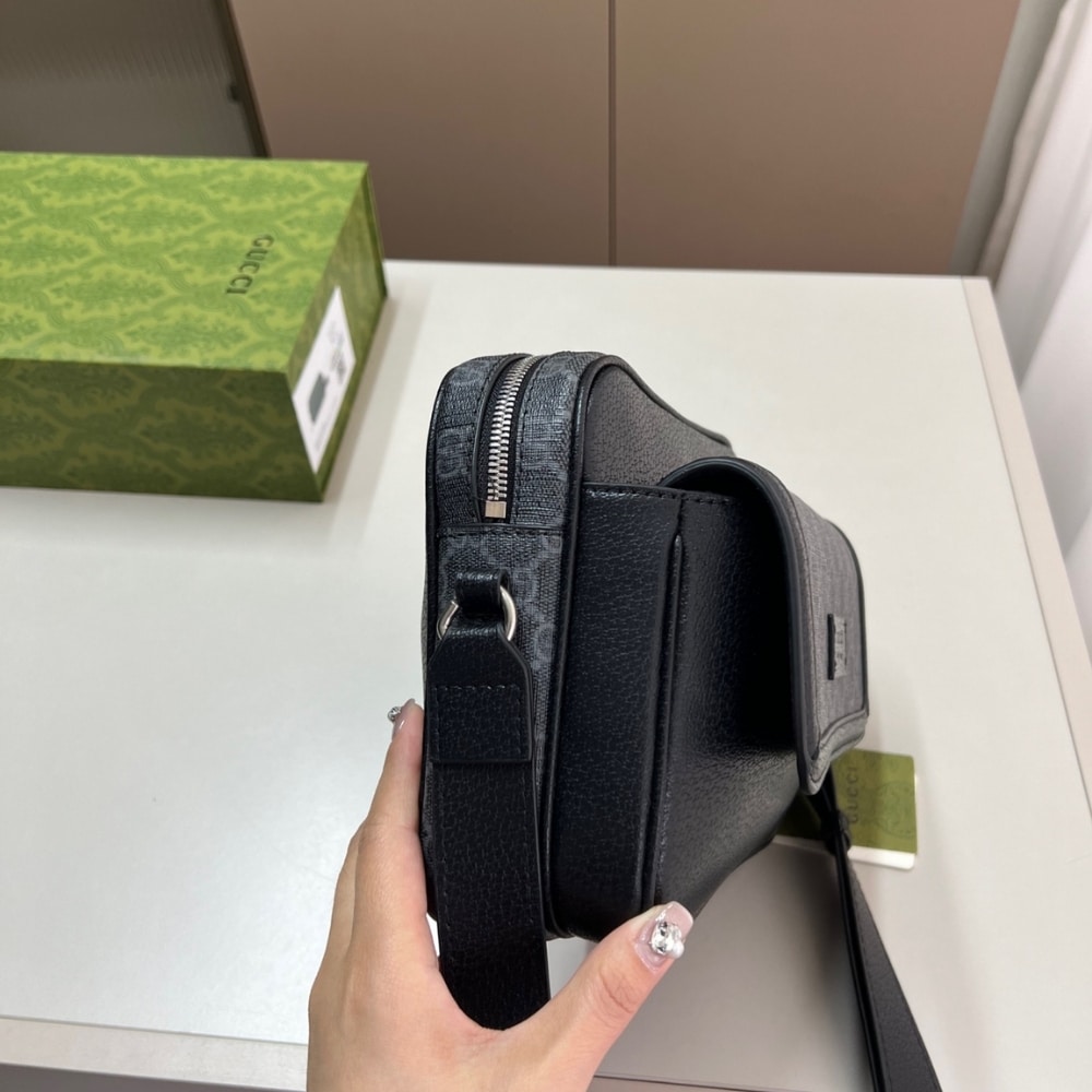 Gucci Small GG Crossbody Bag Black 23Cm - Image 3