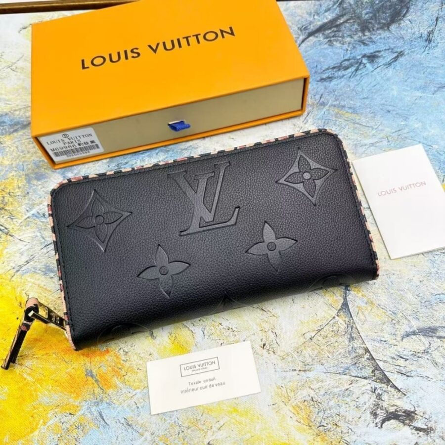Alternative view of Louis Vuitton Zippy Wallet Wild At Heart Monogram Empreinte Giant Black 19cm M80680