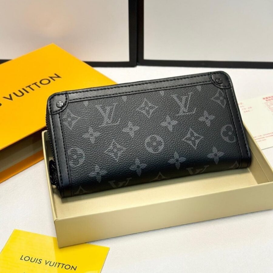 Alternative view of Louis Vuitton Long Wallet Monogram Eclipse Trunk Zippy Black 19Cm M80558