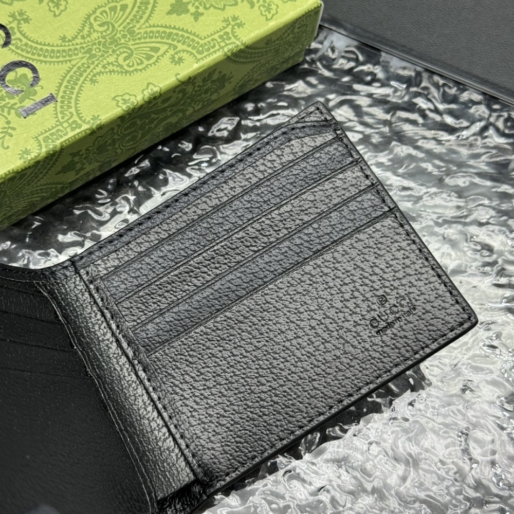 Gucci Animalier Bi Fold Wallet Black 11cm 523664 Dj20t 1000 - Image 5