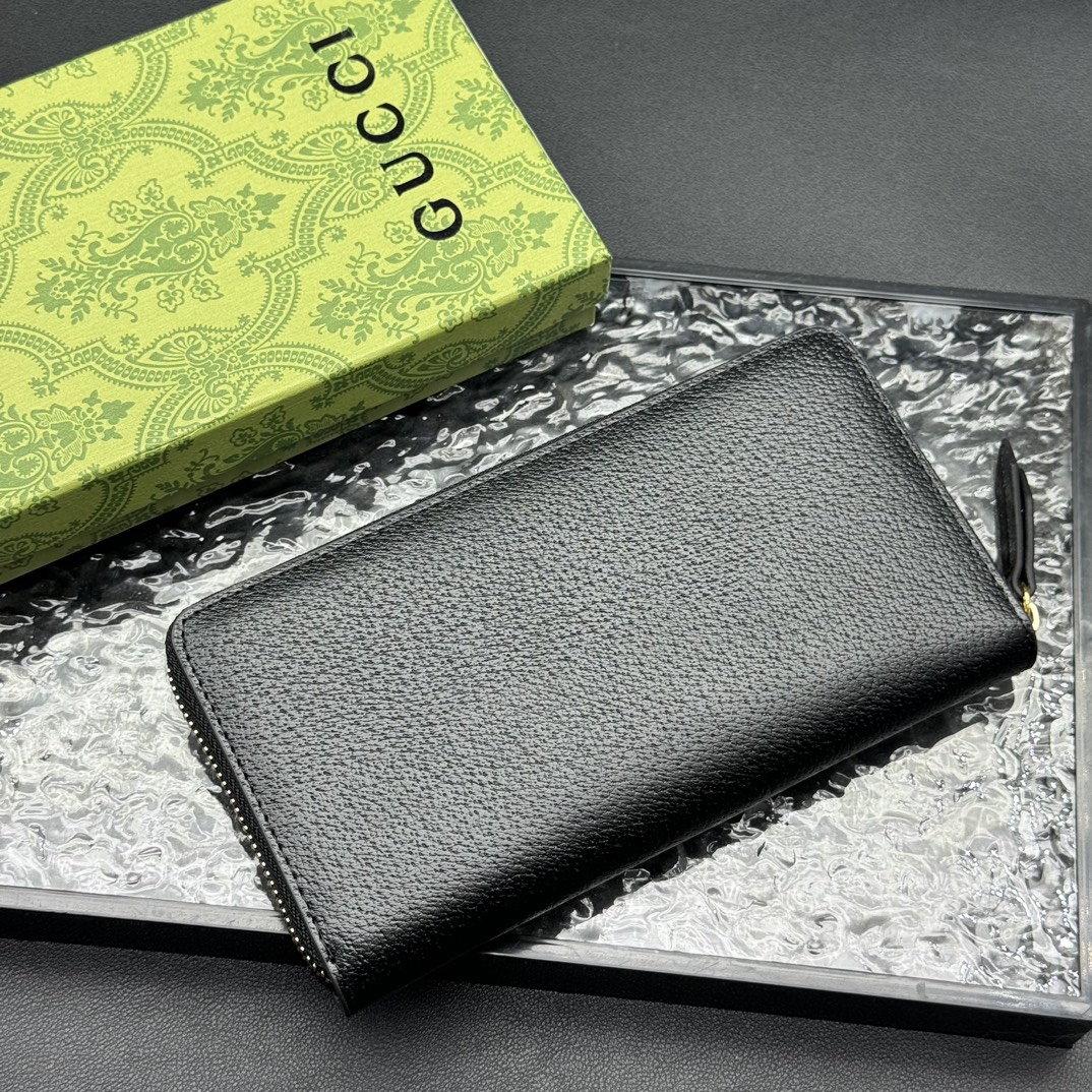 Gucci Animalier Leather Zip Around Wallet 19cm 523667 Dj20t 1000 - Image 3
