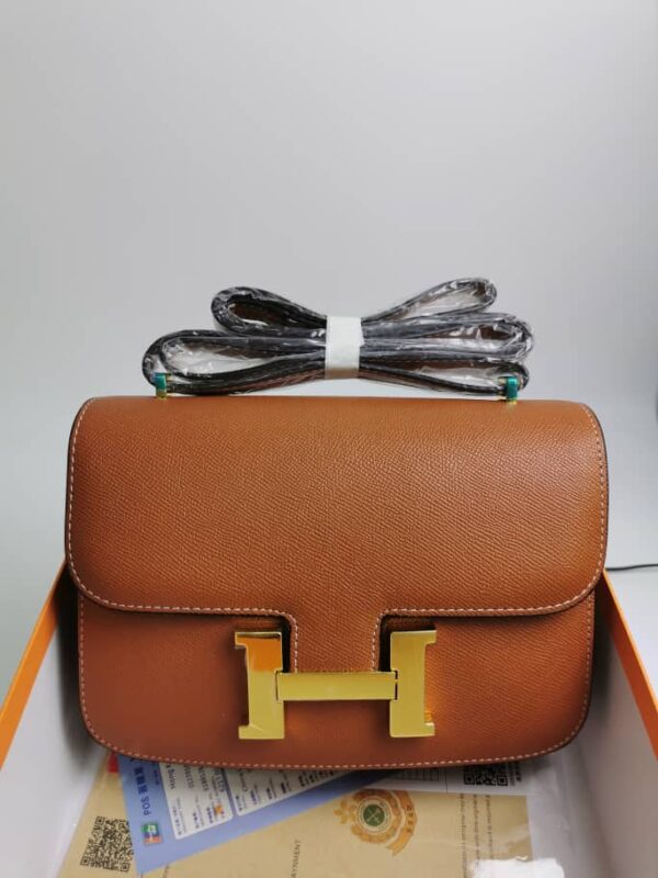 Alternative view of Hermes Constance 24 Togo Leather Gold Hardware Brown 24cm