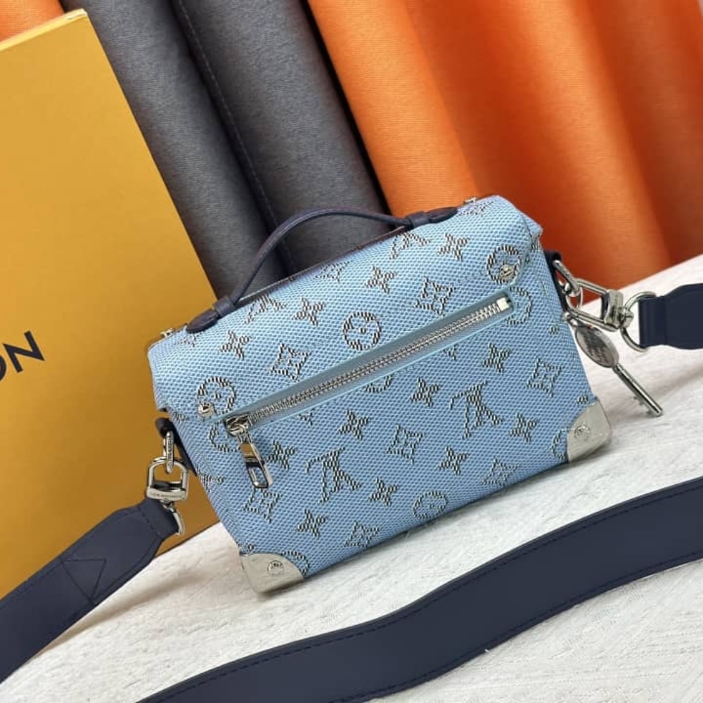 Louis Vuitton Soul Trunk Bag Monogram Blue 19Cm M15035 - Image 7