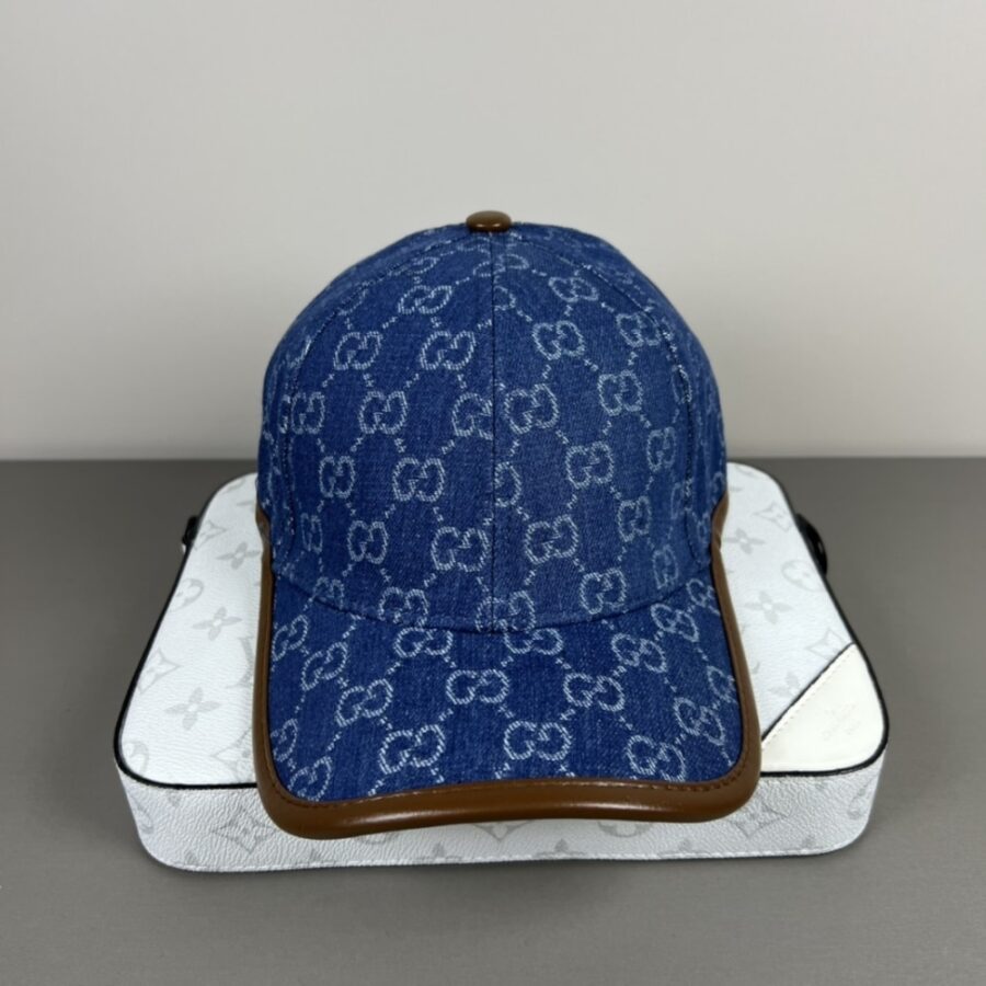 Alternative view of Gucci Gg Denim Baseball Hat Blue 816450 3ha7u 4265