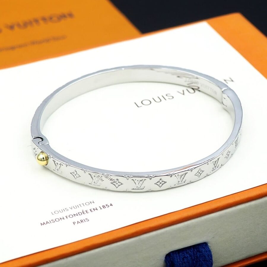 Alternative view of Louis Vuitton Nanogram Cuff Palladium  M00250