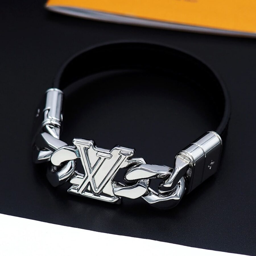 Alternative view of Louis Vuitton Dimension Bracelet Silver Black M8828d