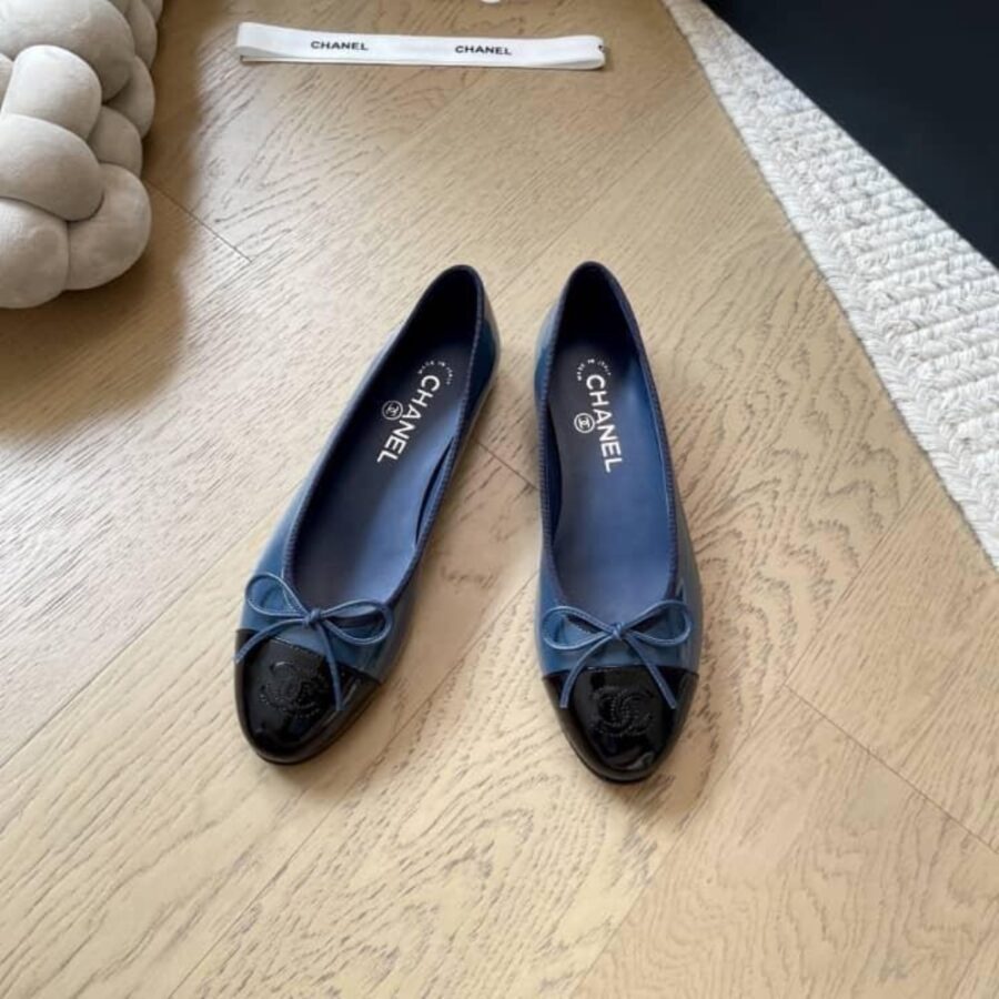 Alternative view of Chanel Ballet Flats Navy Blue G02819 B19028 Nacis