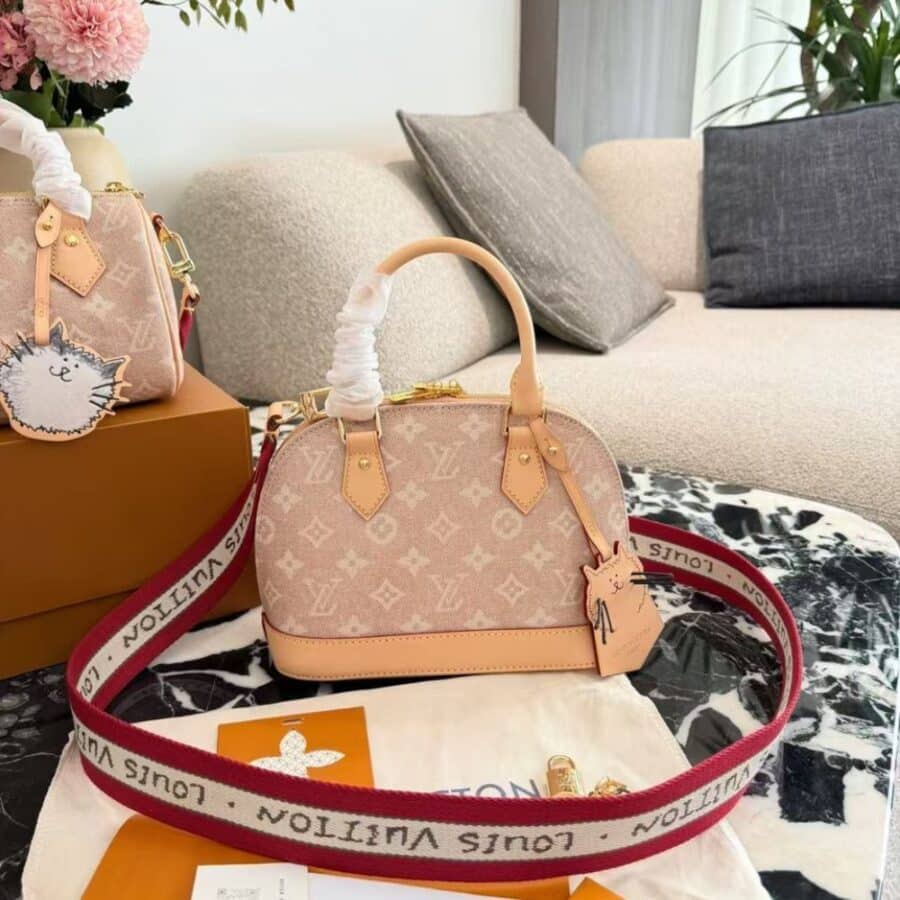 Alternative view of Louis Vuitton Alma BB Meowgram Pale Pink 23cm M25728