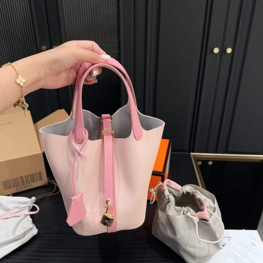 Alternative view of Hermes Picotin Lock 18 Pocket Bag Light Pink 18cm