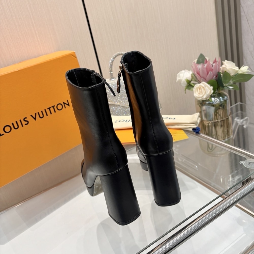 Louis Vuitton Swing Platform Ankle Black 1AICZX - Image 7