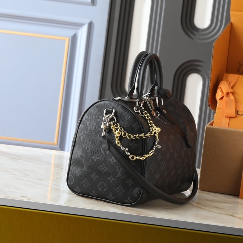 Louis Vuitton Speedy Soft 30 Monogram Black 30cm M15102 - Image 3
