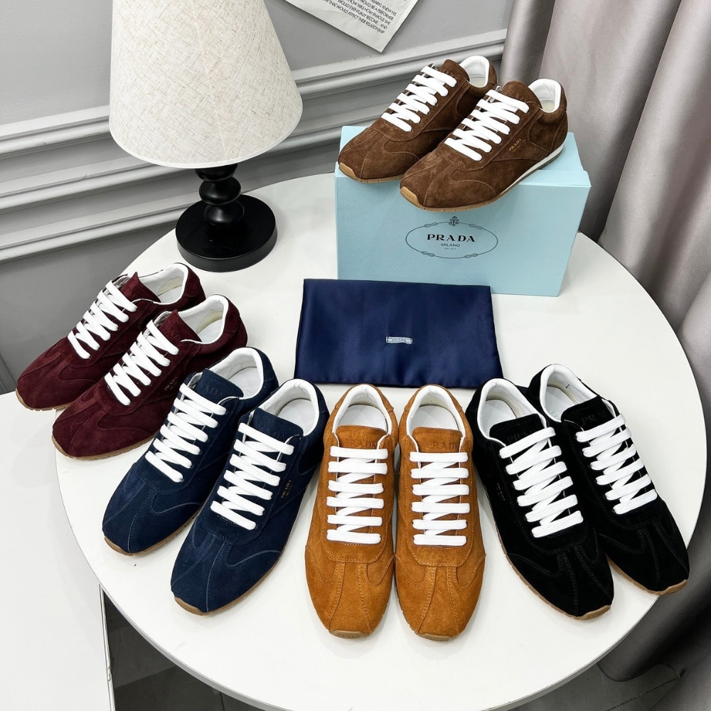 Prada Suede Sneakers Dark Brown 1e152o 054 F0324 F 020 - Image 6