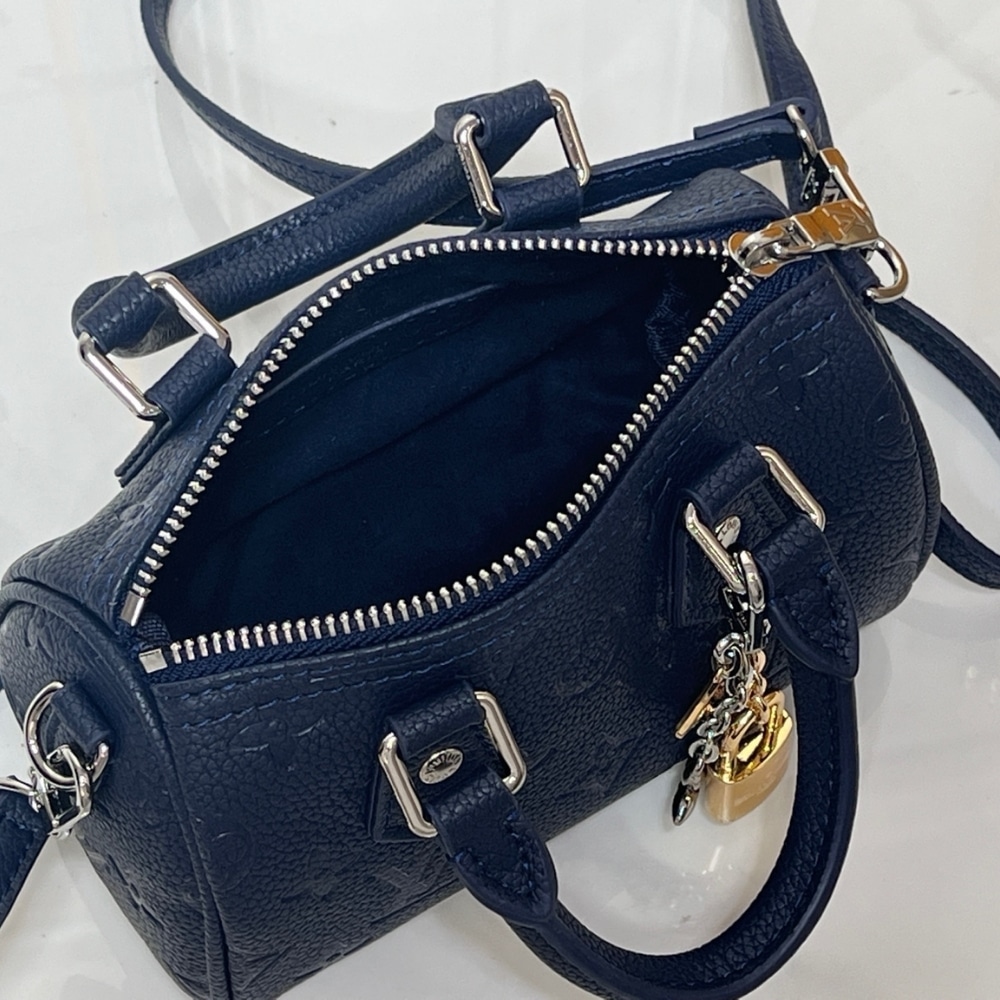 Louis Vuitton Nano Speedy Shimmery Ink 16Cm M26510 - Image 9