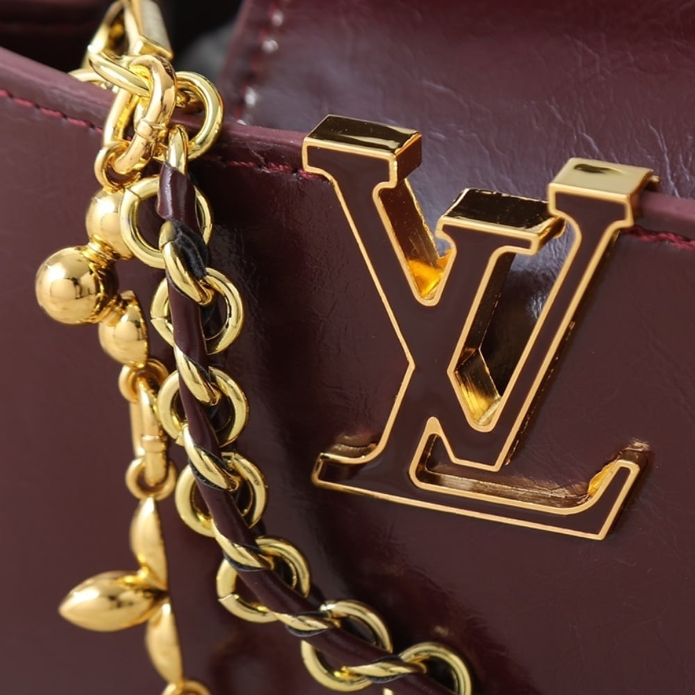 Louis Vuitton Capucines East West Mini Grenat Red 22Cm M25473 - Image 6
