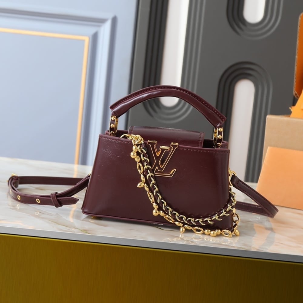 Louis Vuitton Capucines East West Mini Grenat Red 22Cm M25473 - Image 2