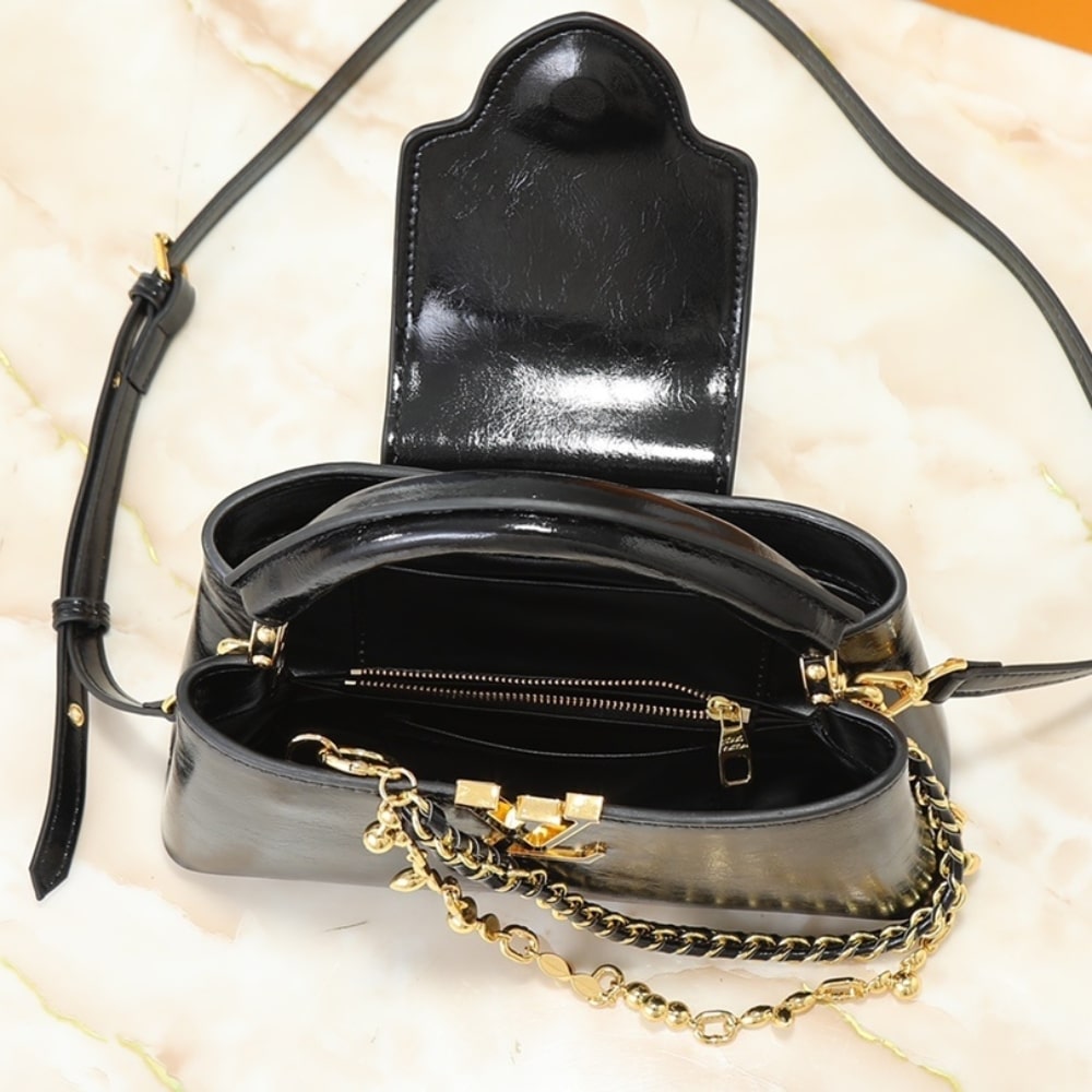 Louis Vuitton Capucines East West BB Black 26Cm M25492 - Image 9