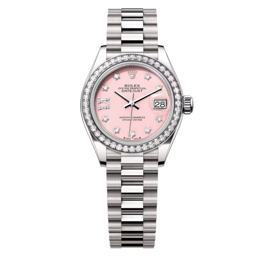 Rolex Lady Datejust Oyster White Gold And Pink 28mm 279139RBR 0002
