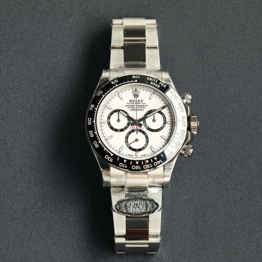 Alternative view of Rolex Cosmograph Daytona Silver White 40mm 126500ln 0001